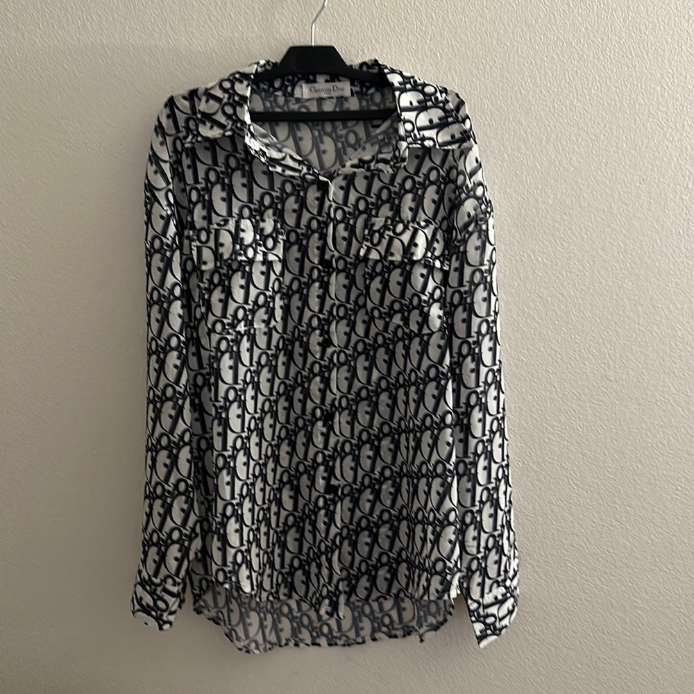 Christian Dior chiffon blouse